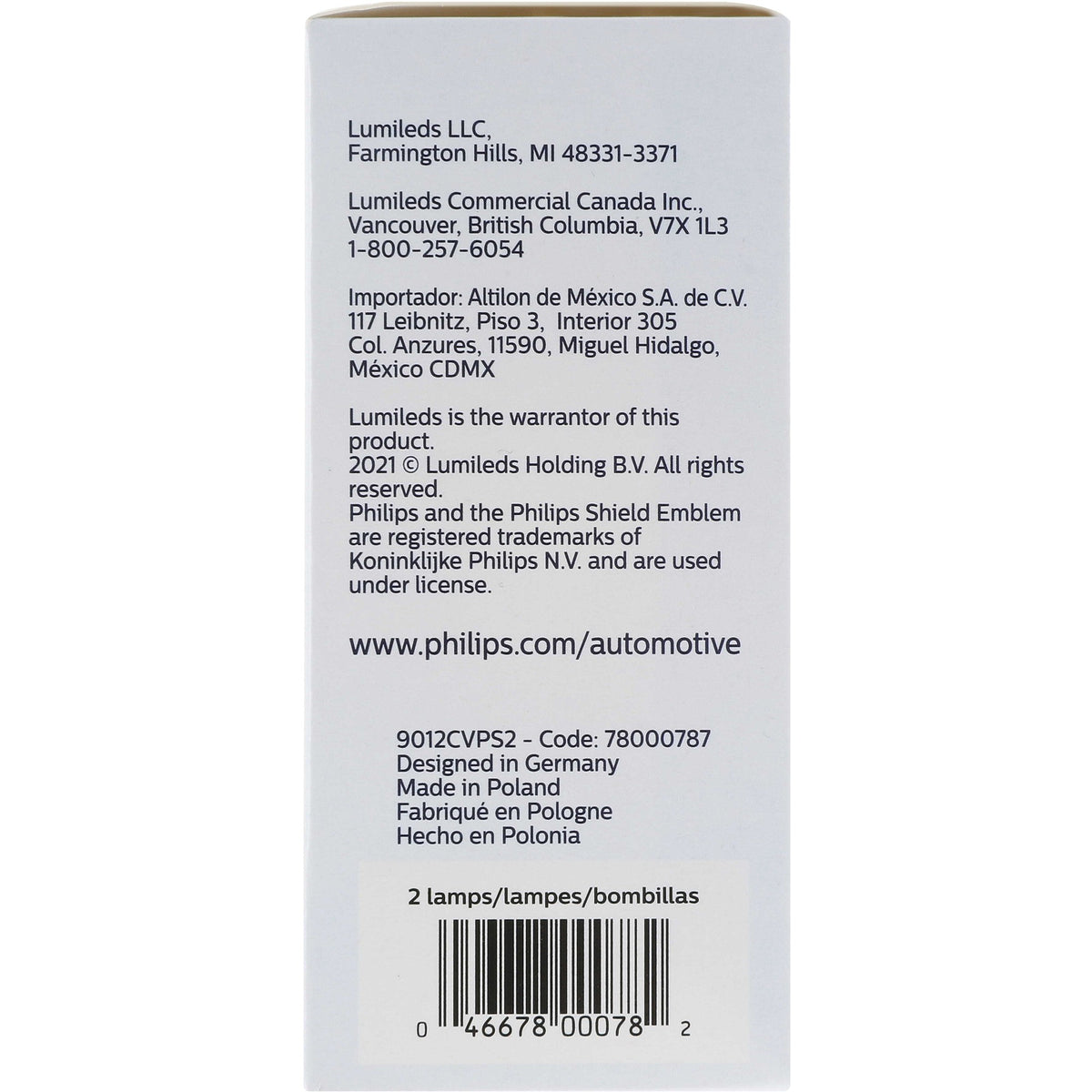 Philips Headlight Bulb 9012CVPS2