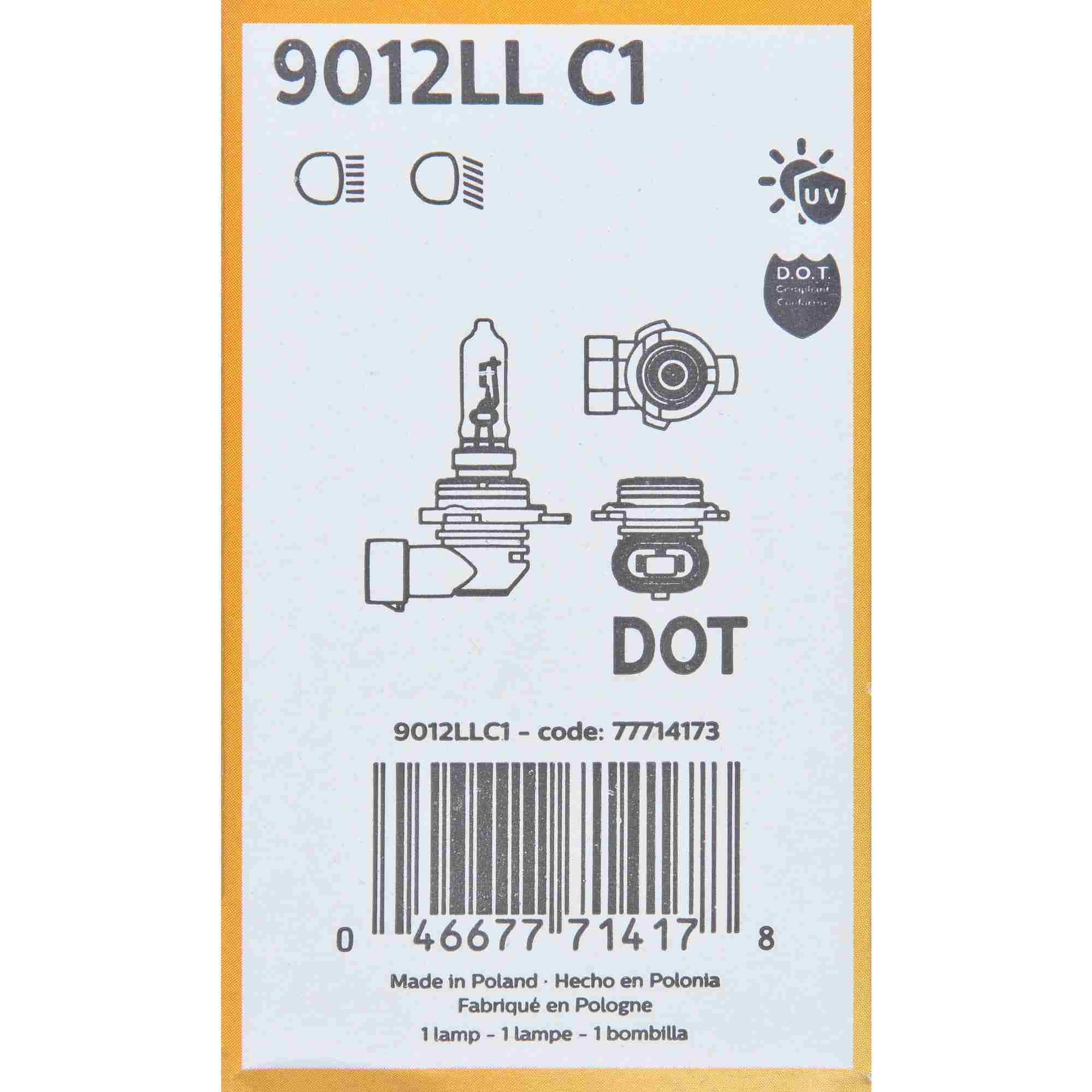 Philips Headlight Bulb 9012LLC1