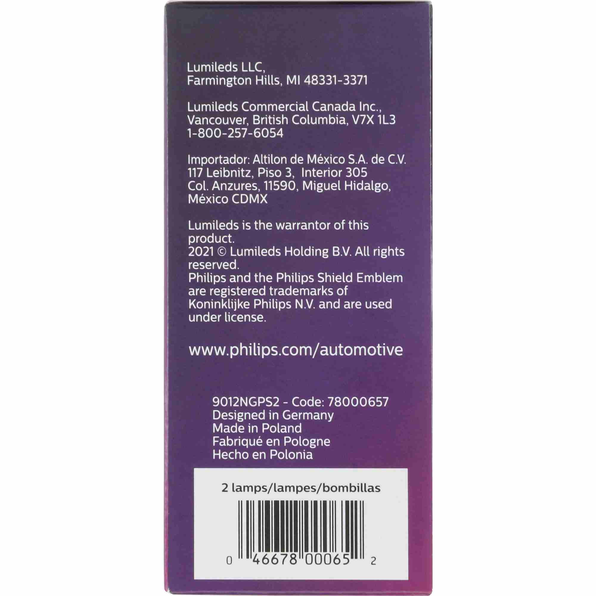 Philips Headlight Bulb 9012NGPS2