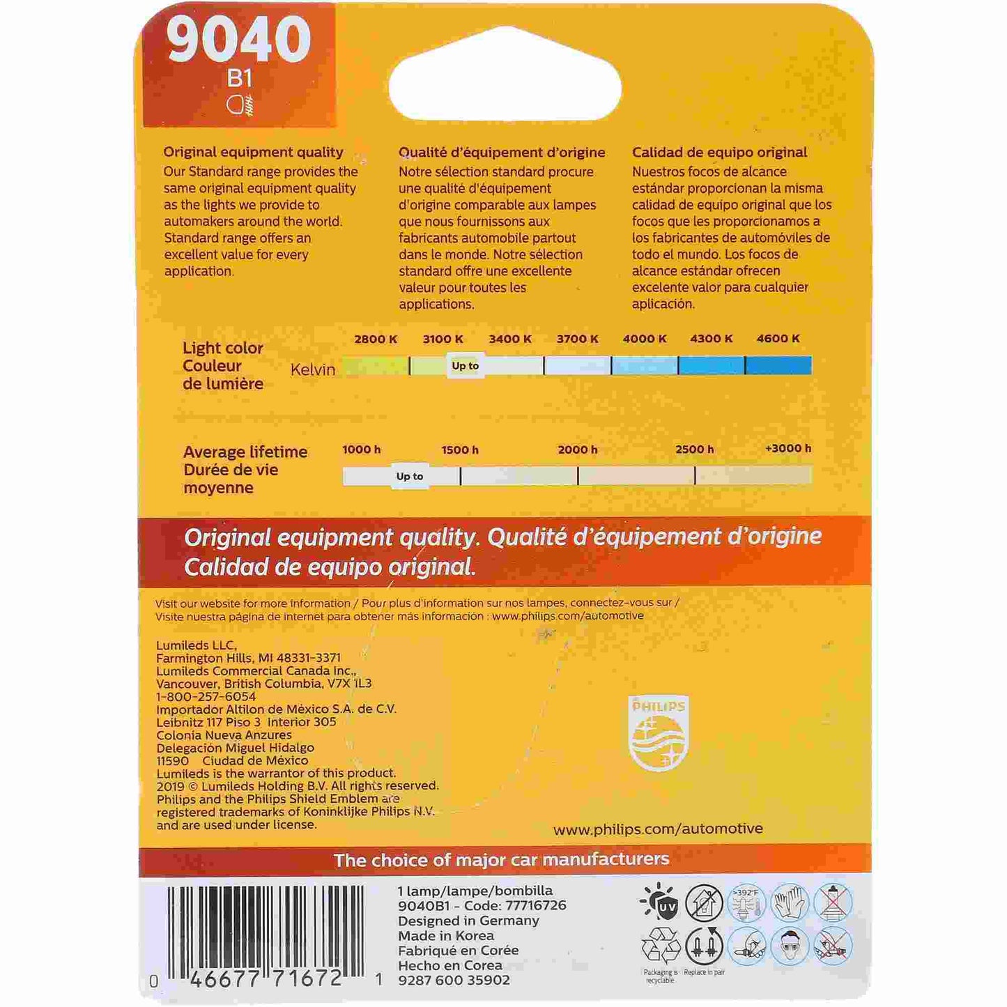 Philips Fog Light Bulb 9040B1