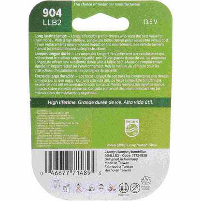Philips Back Up Light Bulb 904LLB2