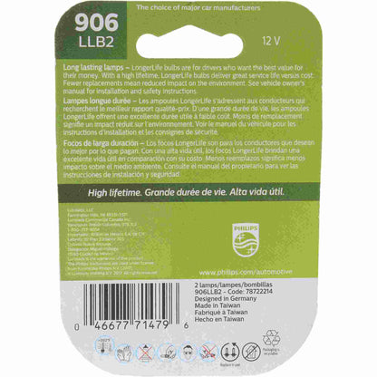 Philips Back Up Light Bulb 906LLB2