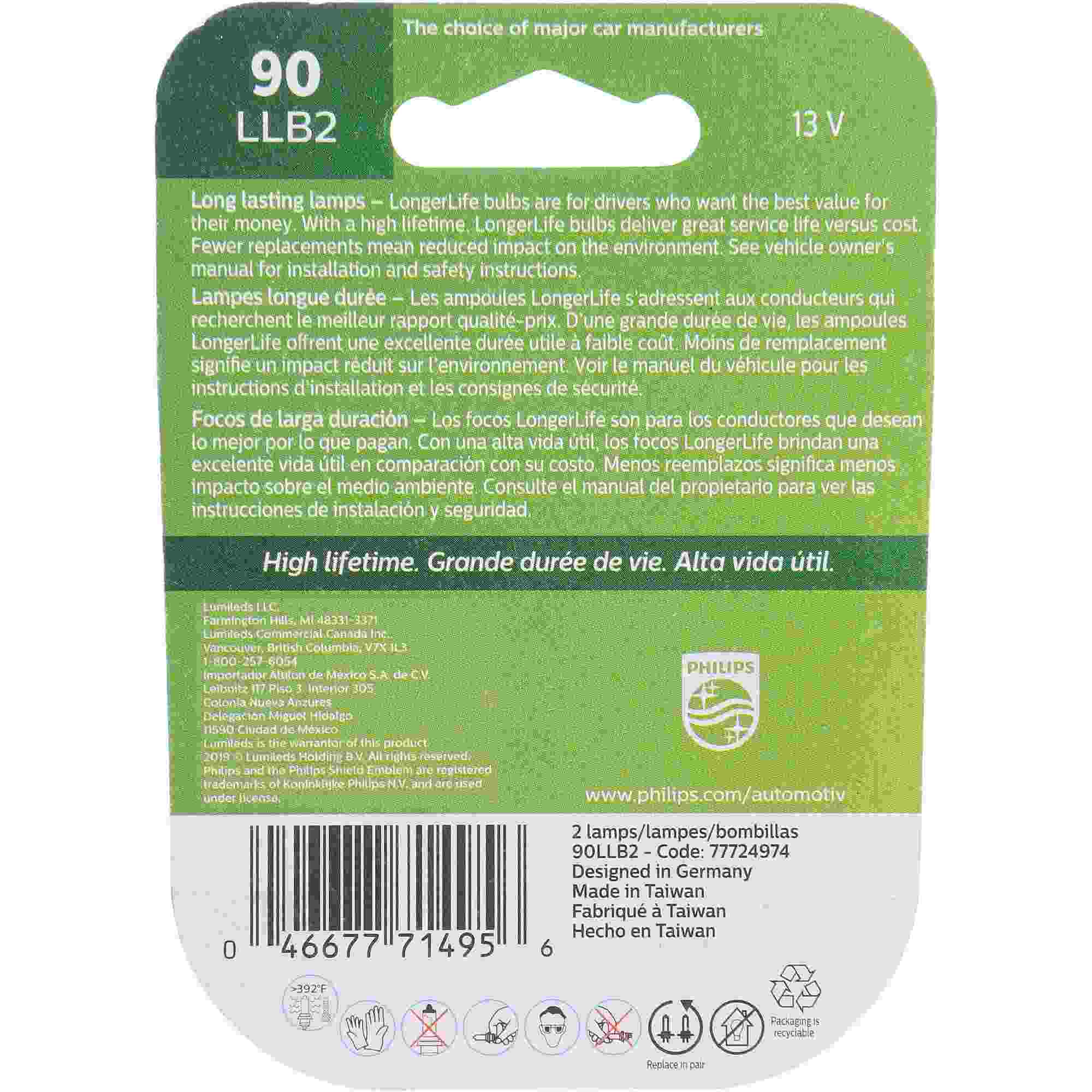 Philips Multi-Purpose Light Bulb 90LLB2