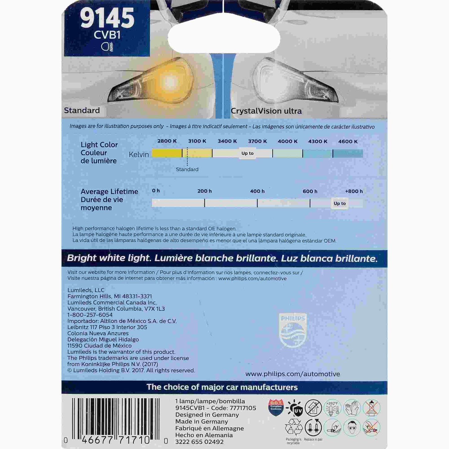 Philips Fog Light Bulb 9145CVB1