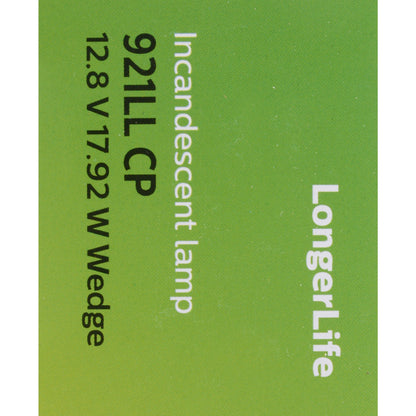 Philips Back Up Light Bulb 921LLCP