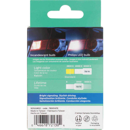 Philips Multi-Purpose Light Bulb 921WLED