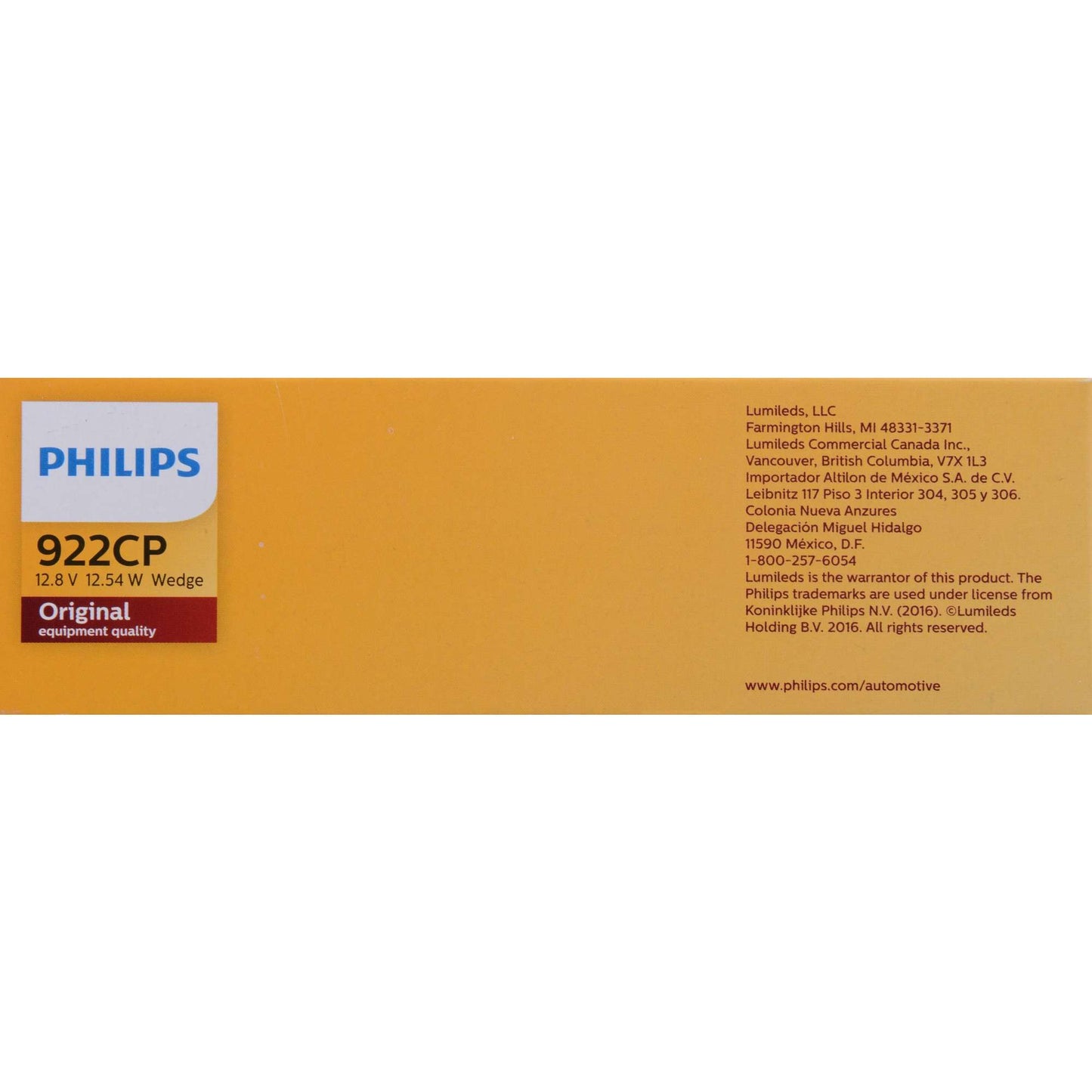 Philips Back Up Light Bulb 922CP