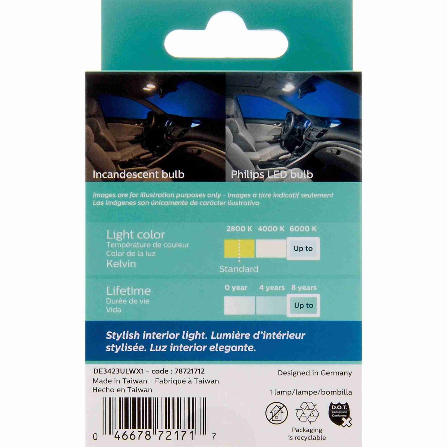 Philips Multi-Purpose Light Bulb DE3423WLED