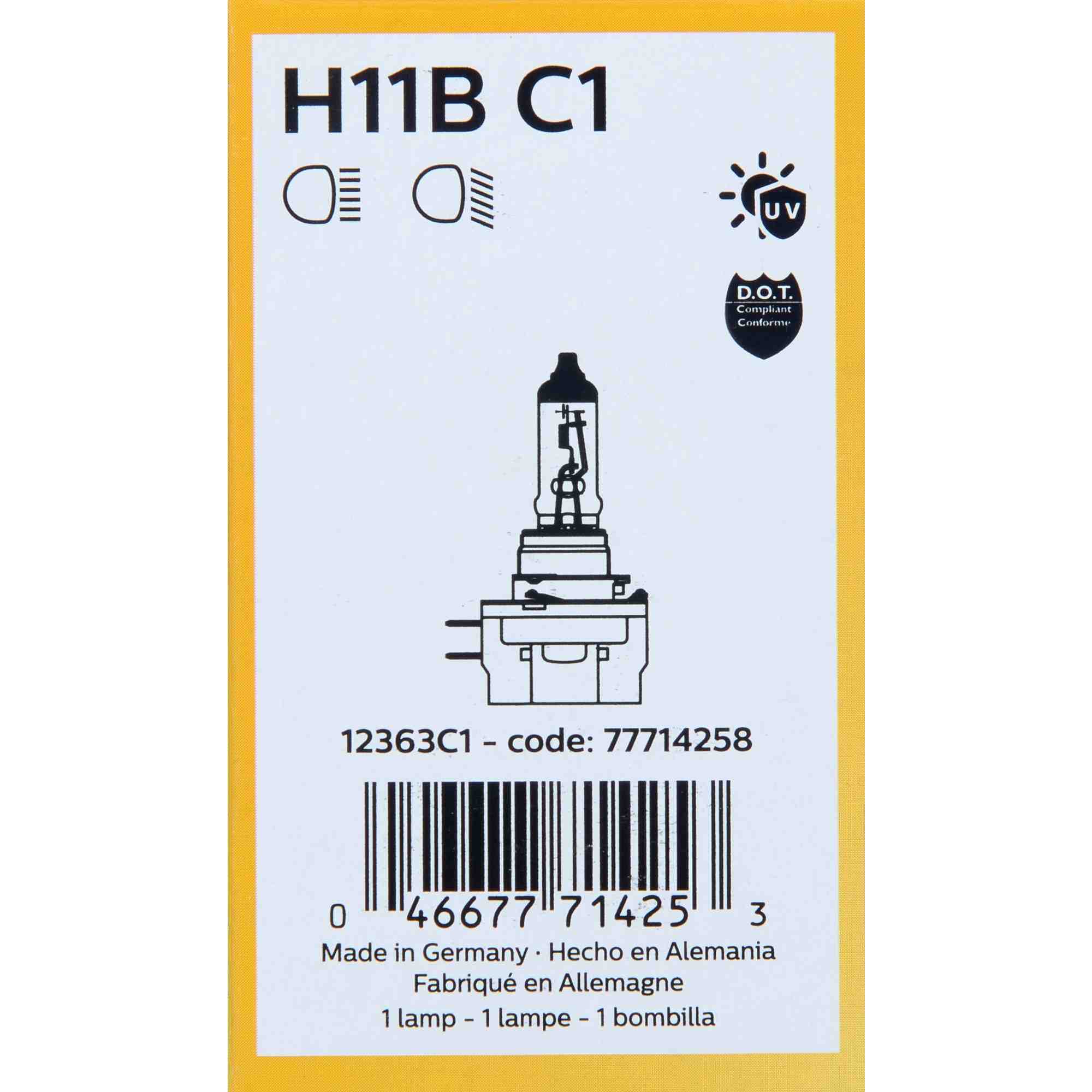 Philips Headlight Bulb H11BC1