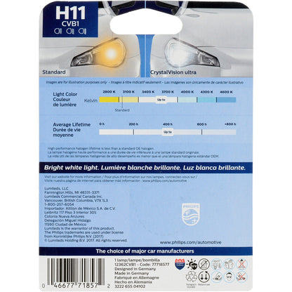 Philips Headlight Bulb H11CVB1