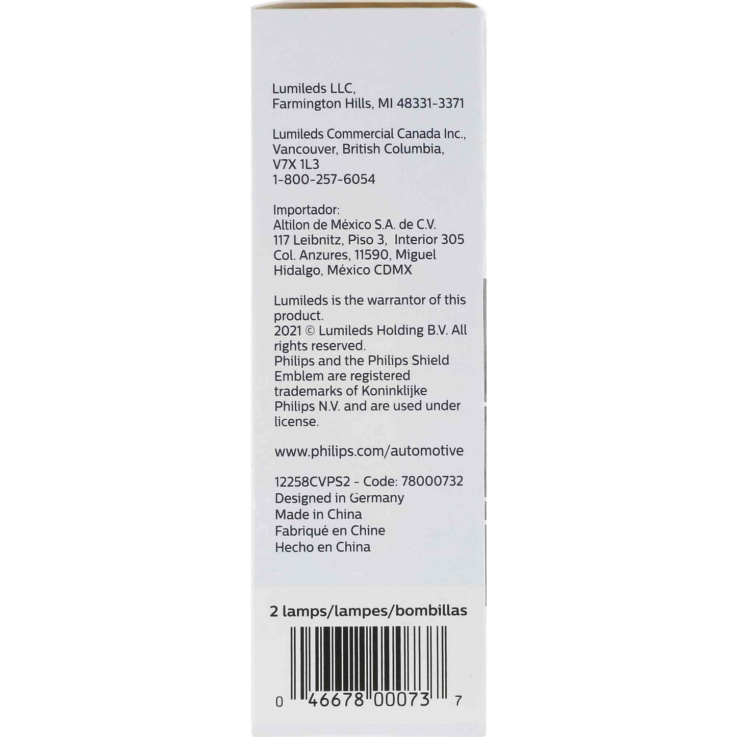 Philips Headlight Bulb H1CVPS2