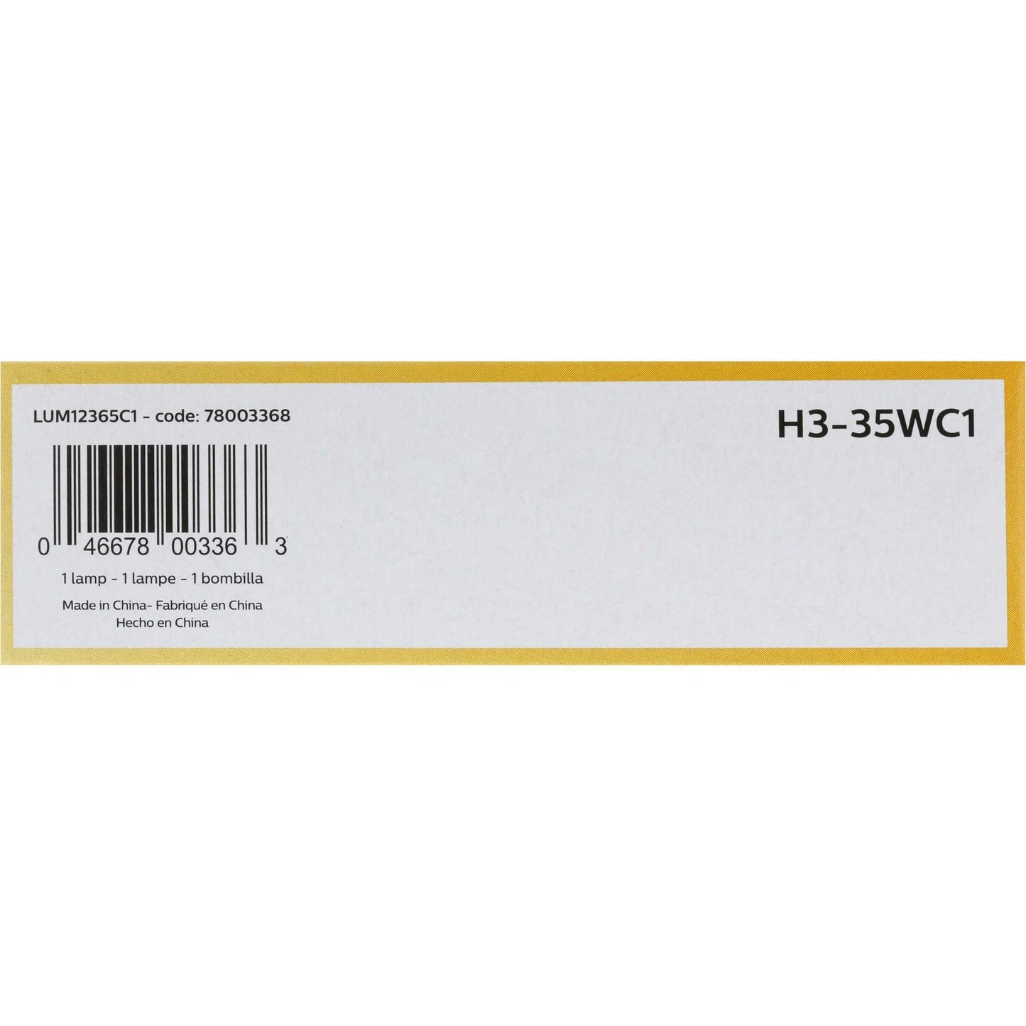 Philips Multi-Purpose Light Bulb H3-35WC1