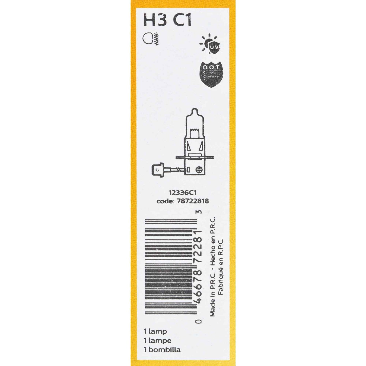 Philips Turn Signal / Parking Light Bulb H3C1