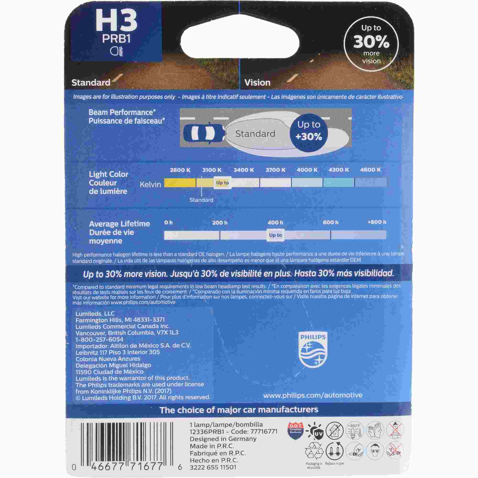 Philips Headlight Bulb H3PRB1