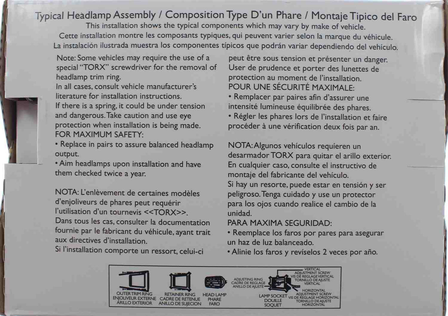 Philips Headlight Bulb H4651CVC1