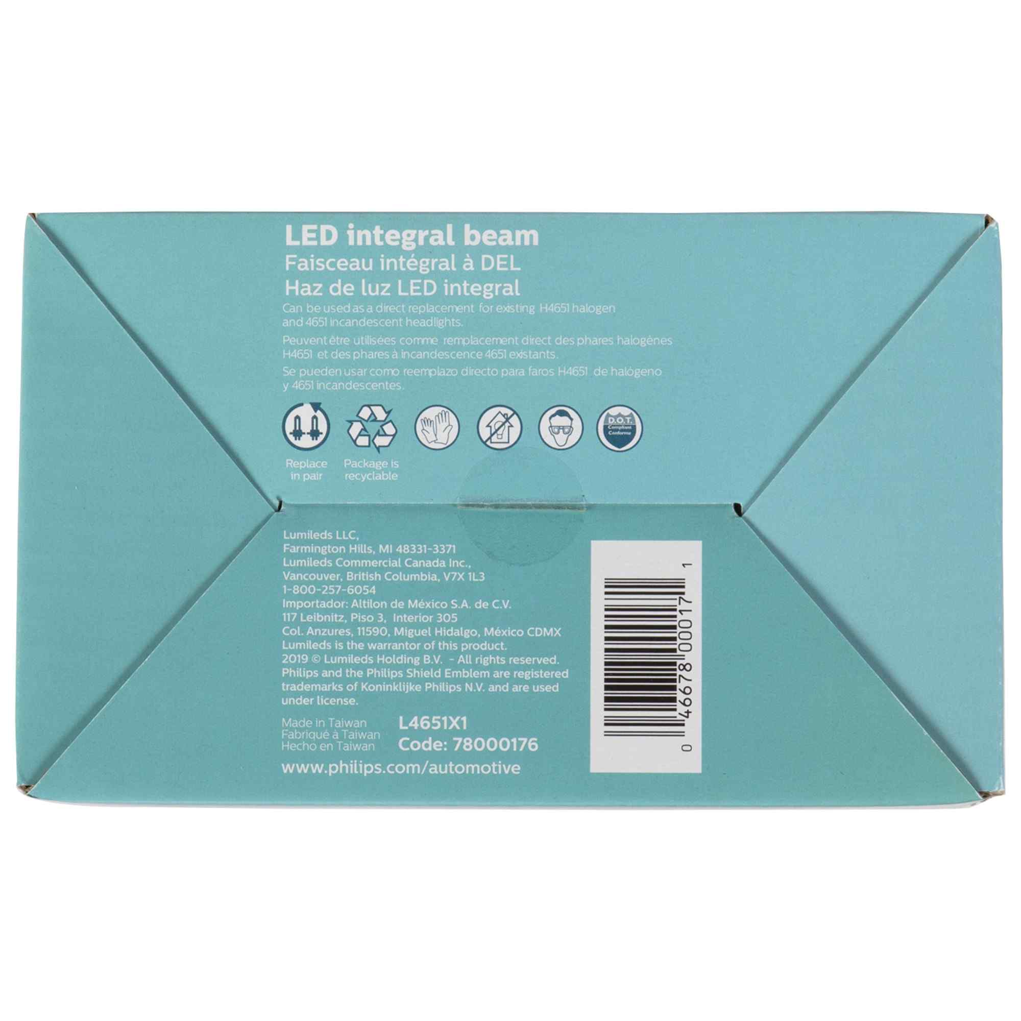 Philips Headlight Bulb H4651LED