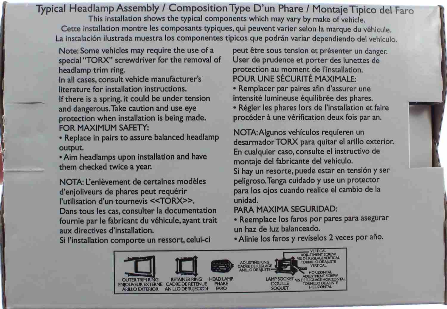 Philips Headlight Bulb H4666C1