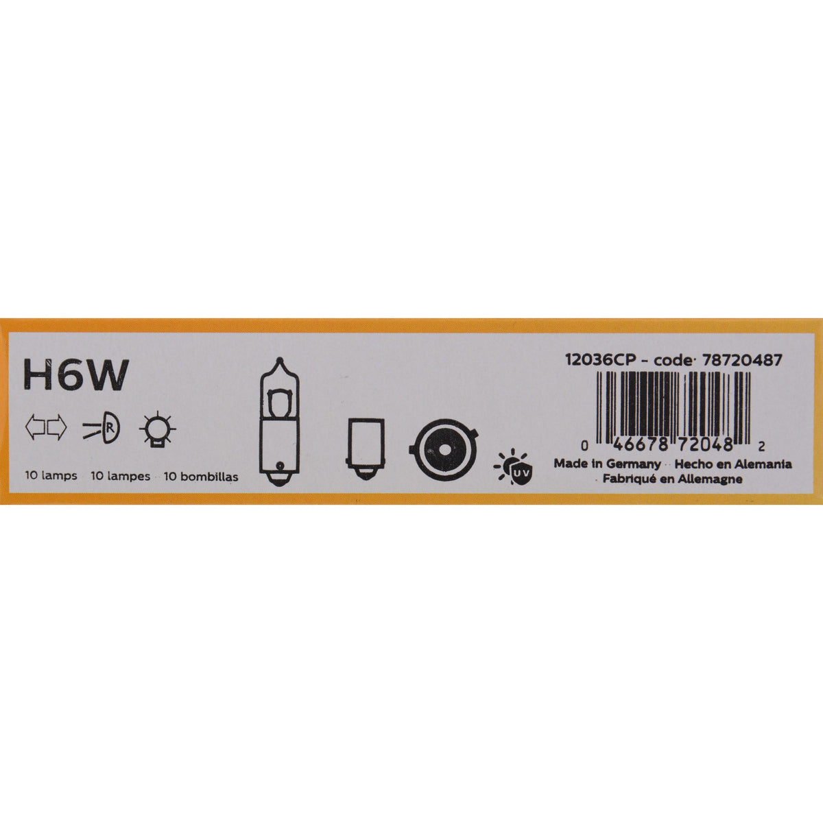 Philips Turn Signal / Parking Light Bulb H6WCP
