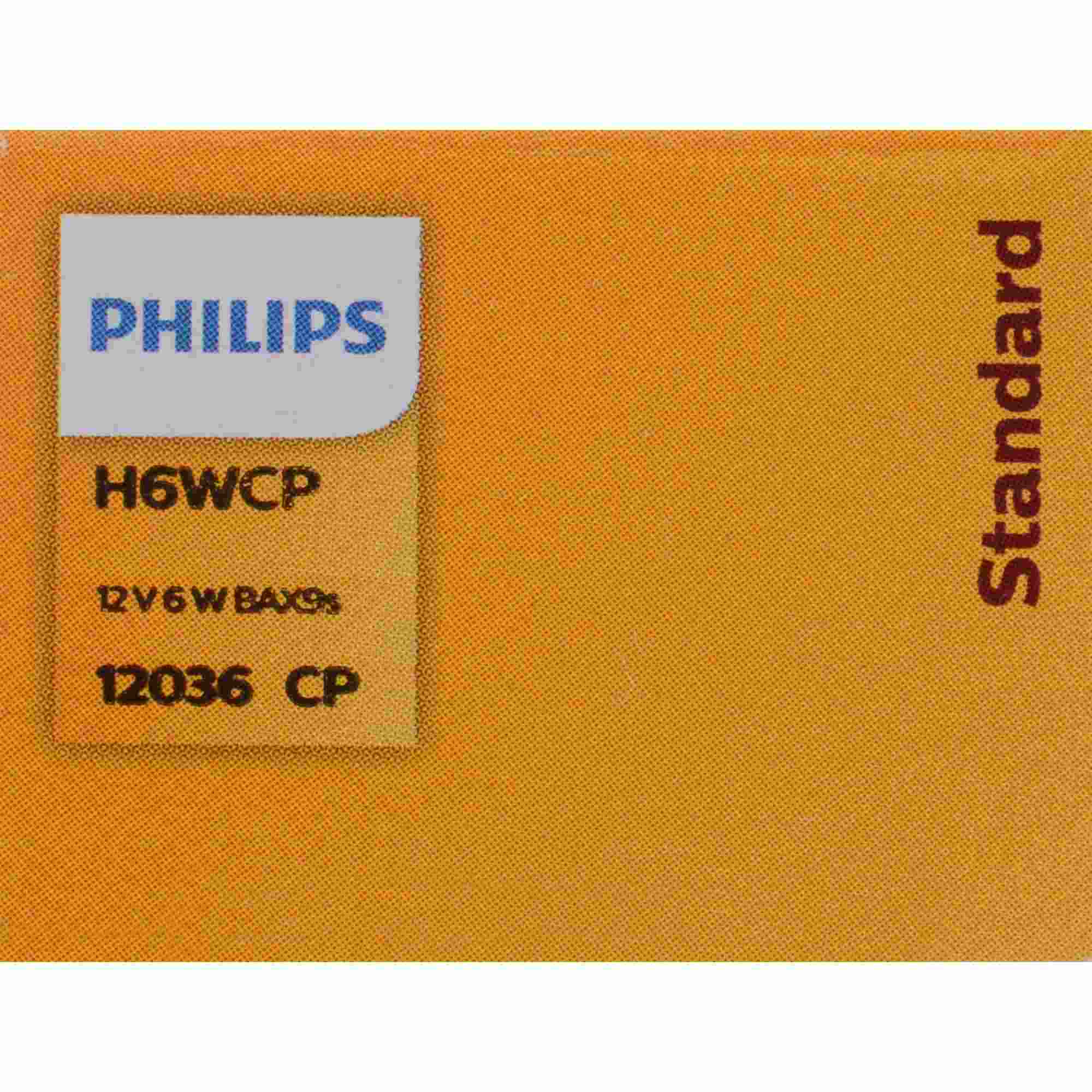 Philips Turn Signal / Parking Light Bulb H6WCP