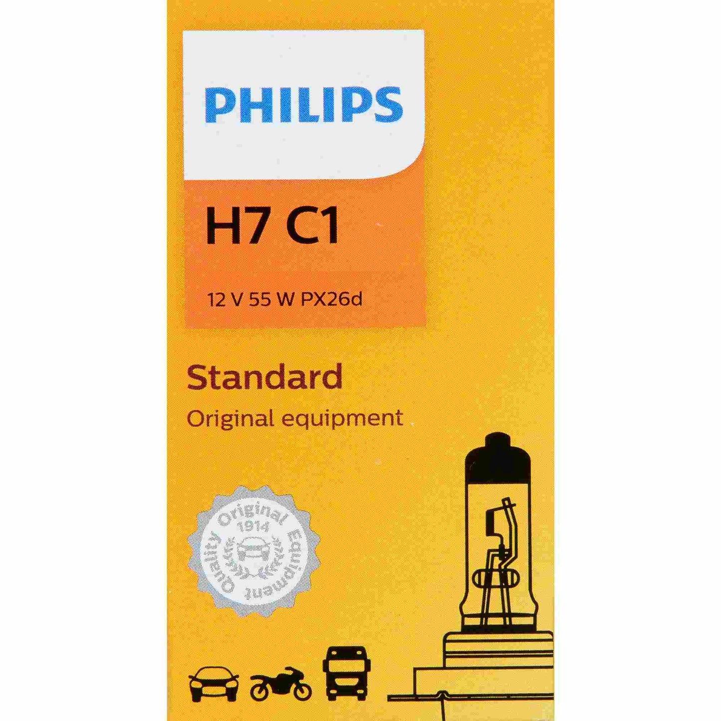 Philips Headlight Bulb H7C1
