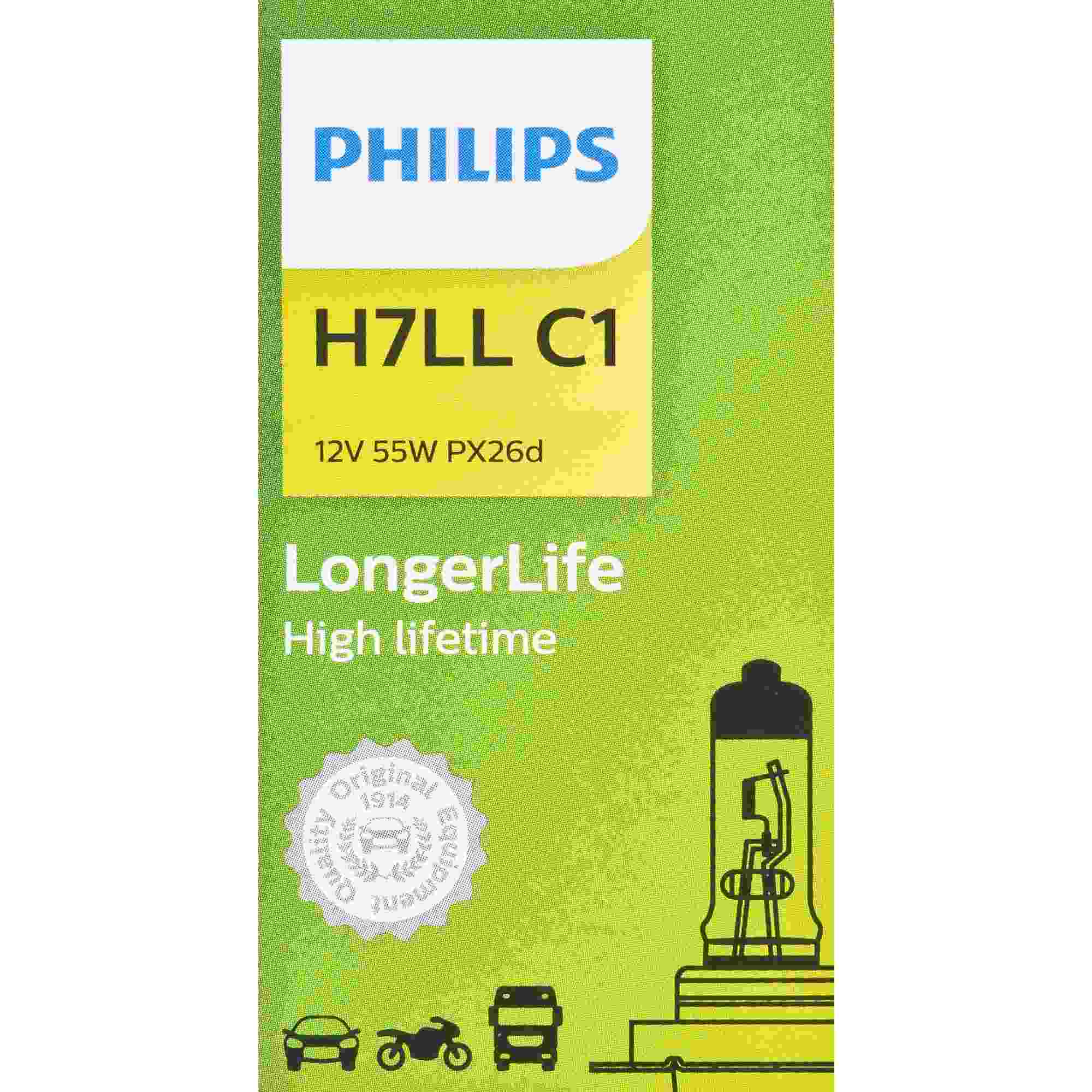 Philips Headlight Bulb H7LLC1