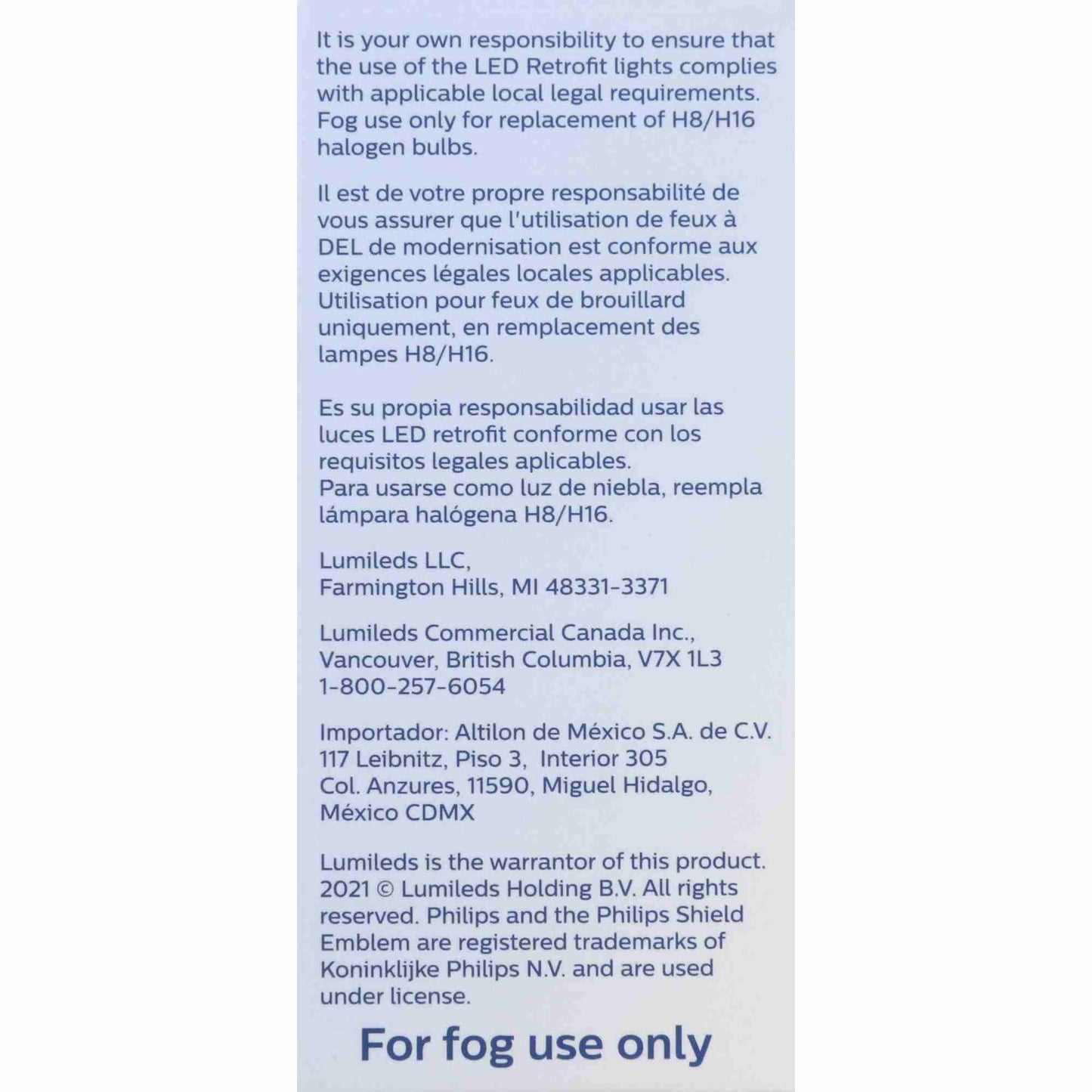 Philips Lighting H8/H16