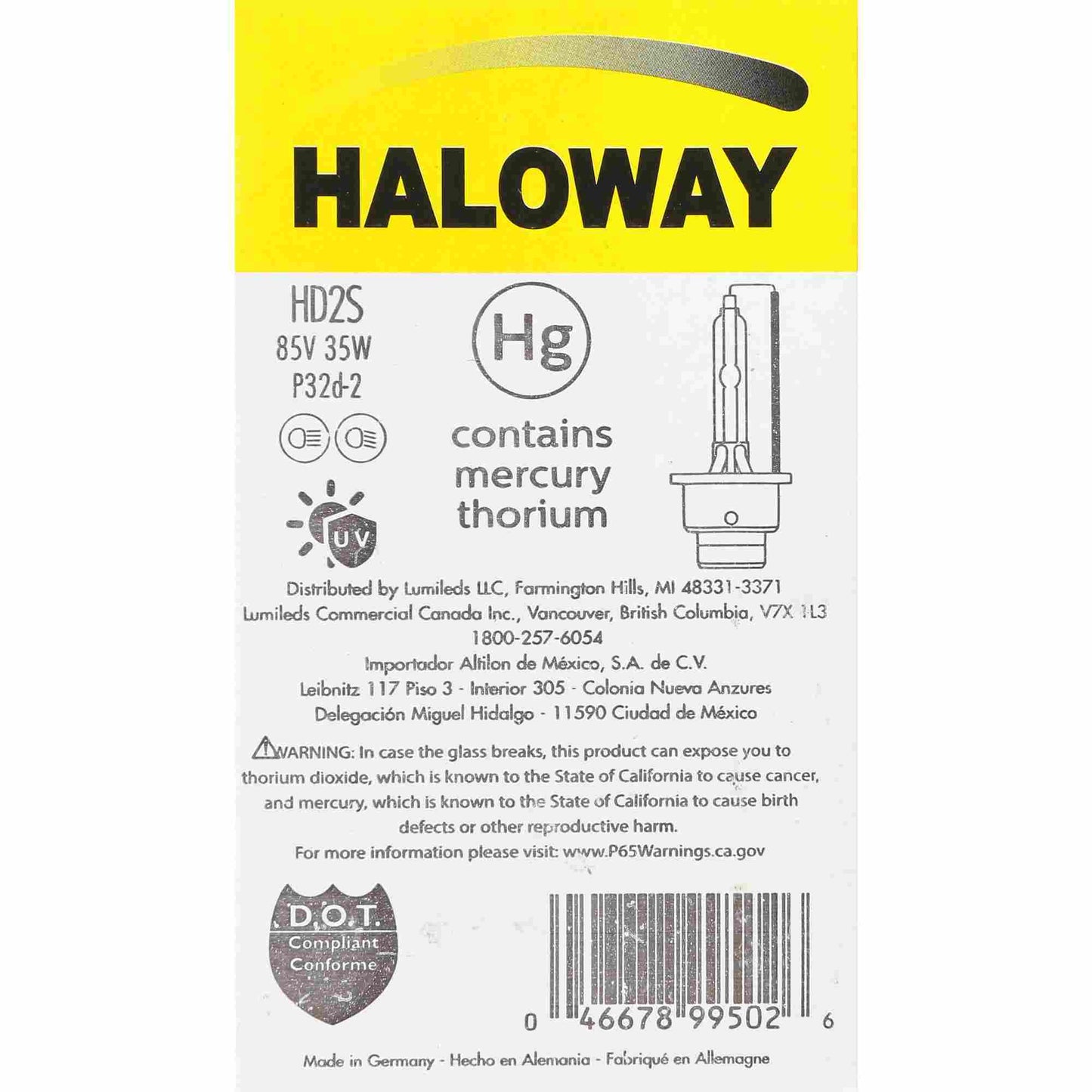 Philips Headlight Bulb HD2S