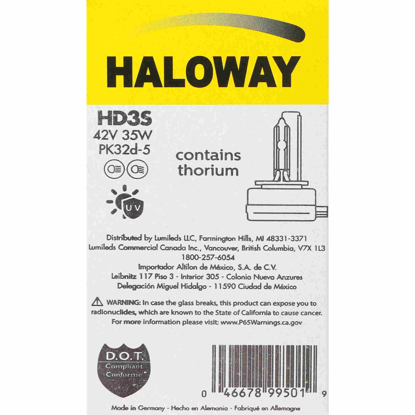 Philips Headlight Bulb HD3S