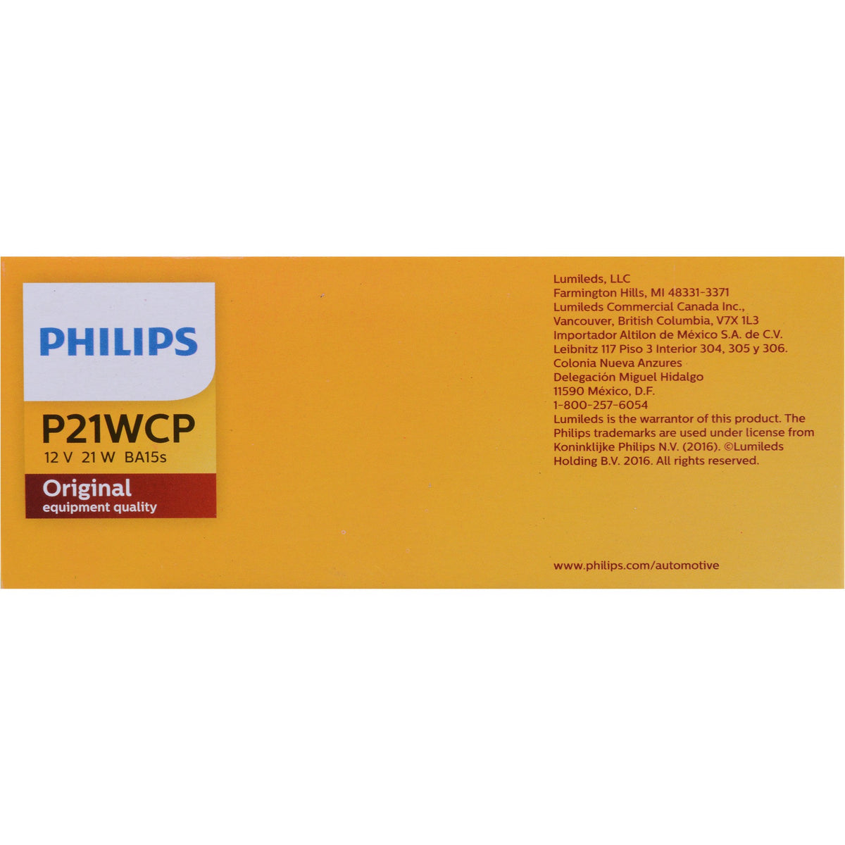 Philips Multi-Purpose Light Bulb P21WCP