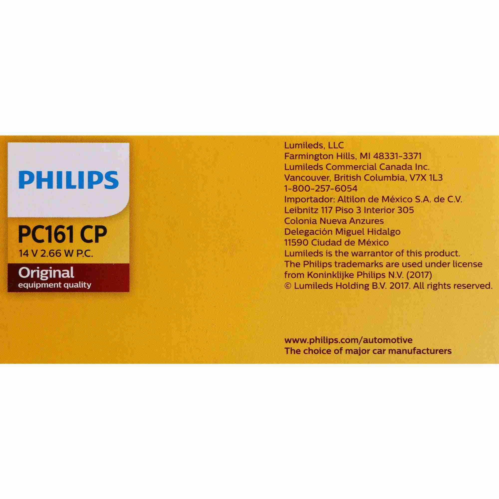 Philips Instrument Panel Courtesy Light Bulb PC161CP