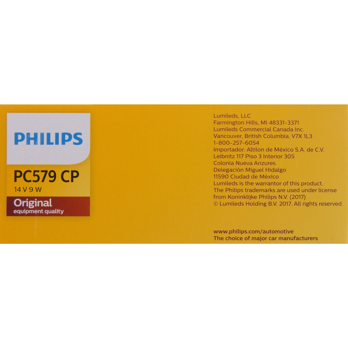 Philips Instrument Panel Courtesy Light Bulb PC579CP