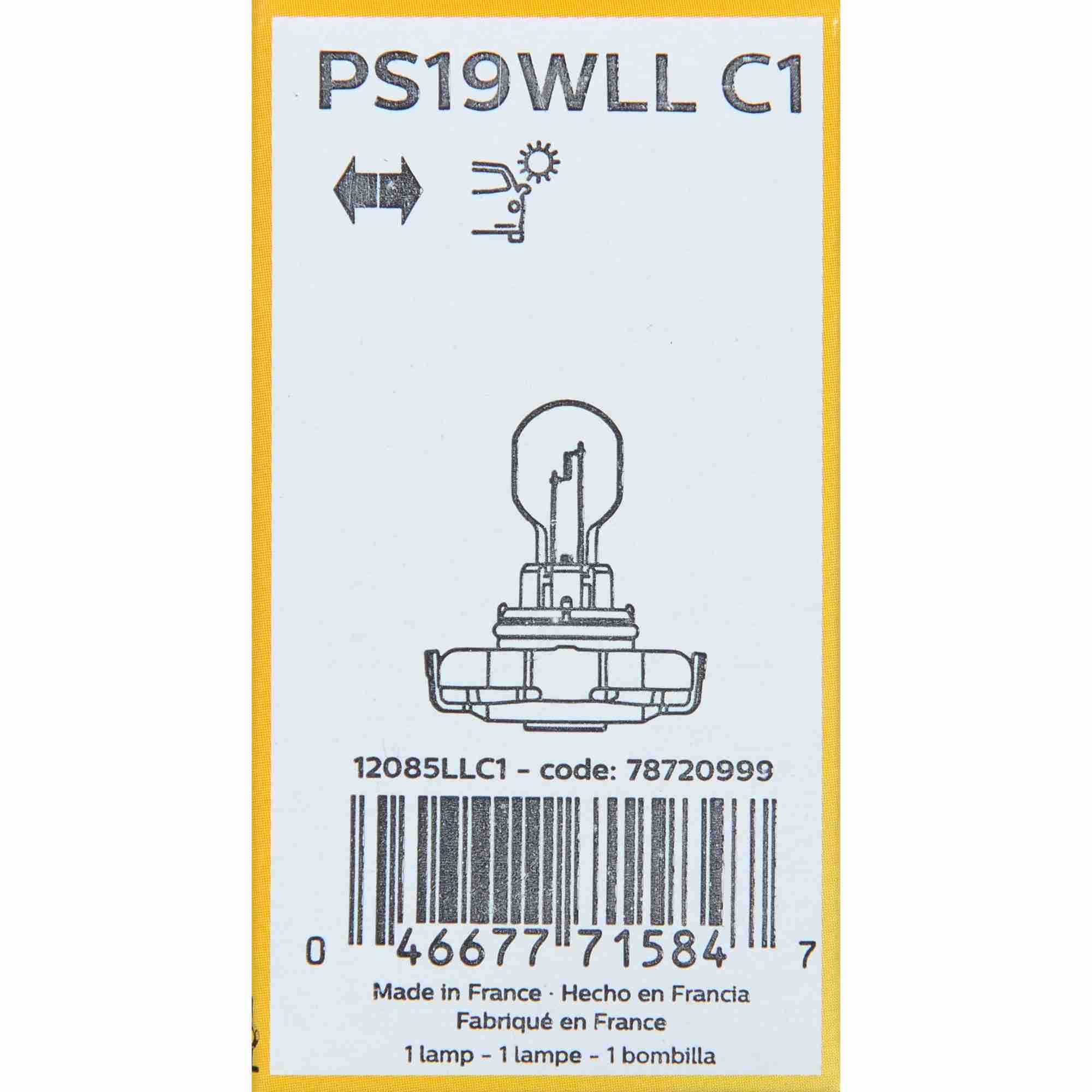 Philips Fog Light Bulb PS19WLLC1