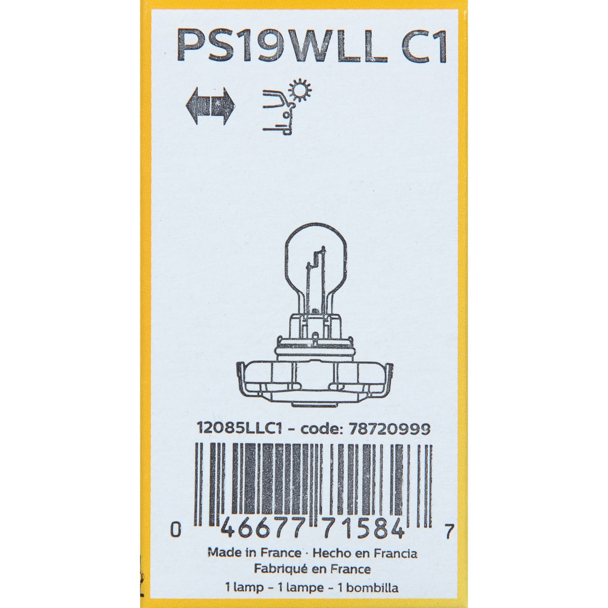 Philips Fog Light Bulb PS19WLLC1