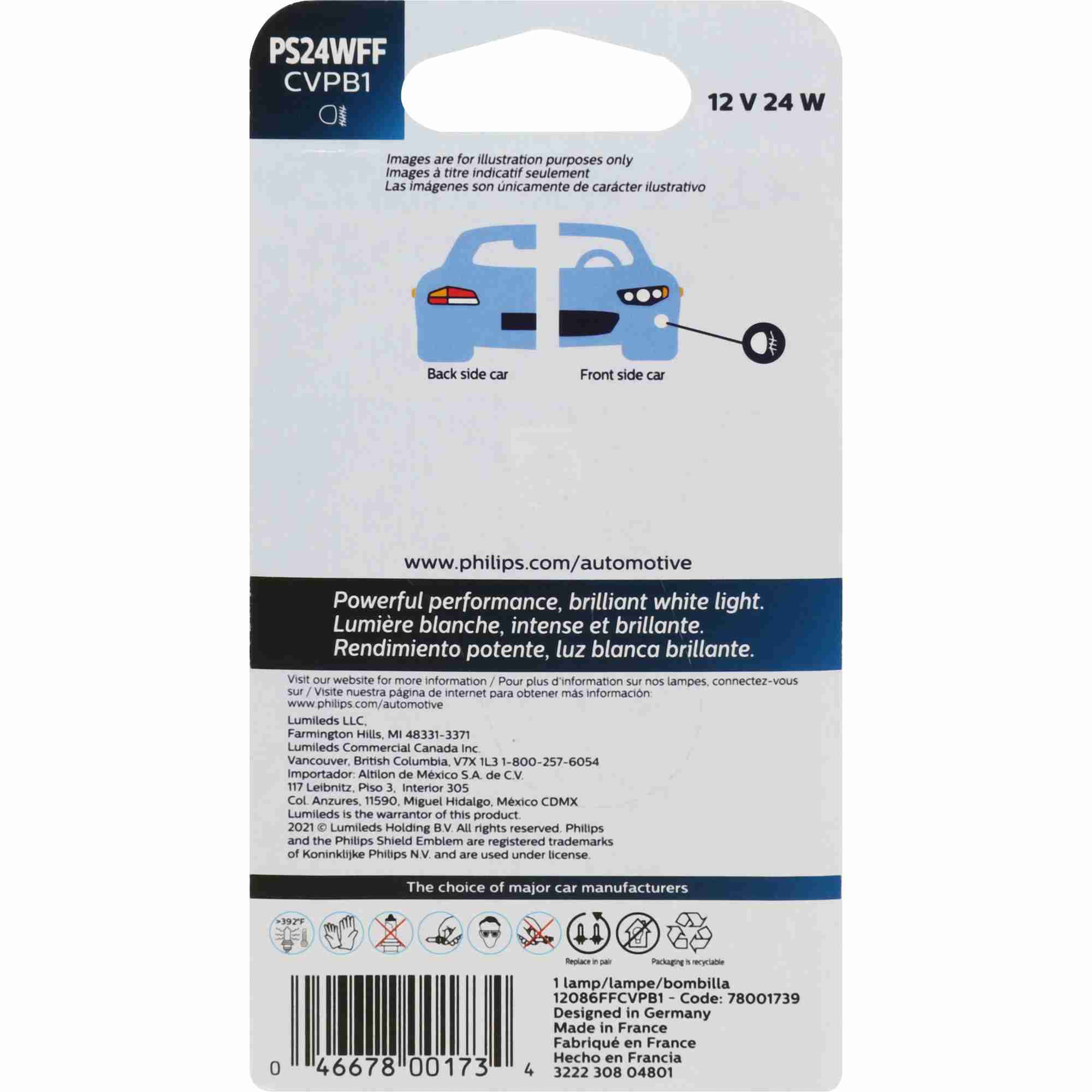 Philips Fog Light Bulb PS24WFFCVPB1