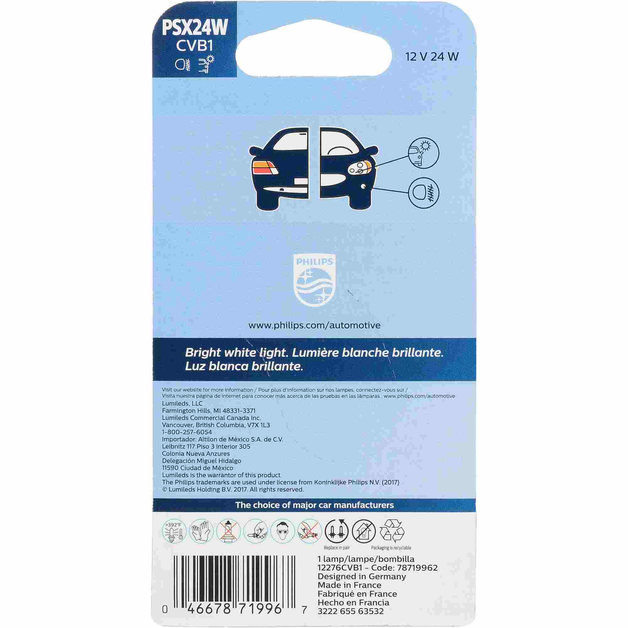 Philips Fog Light Bulb PSX24WCVB1