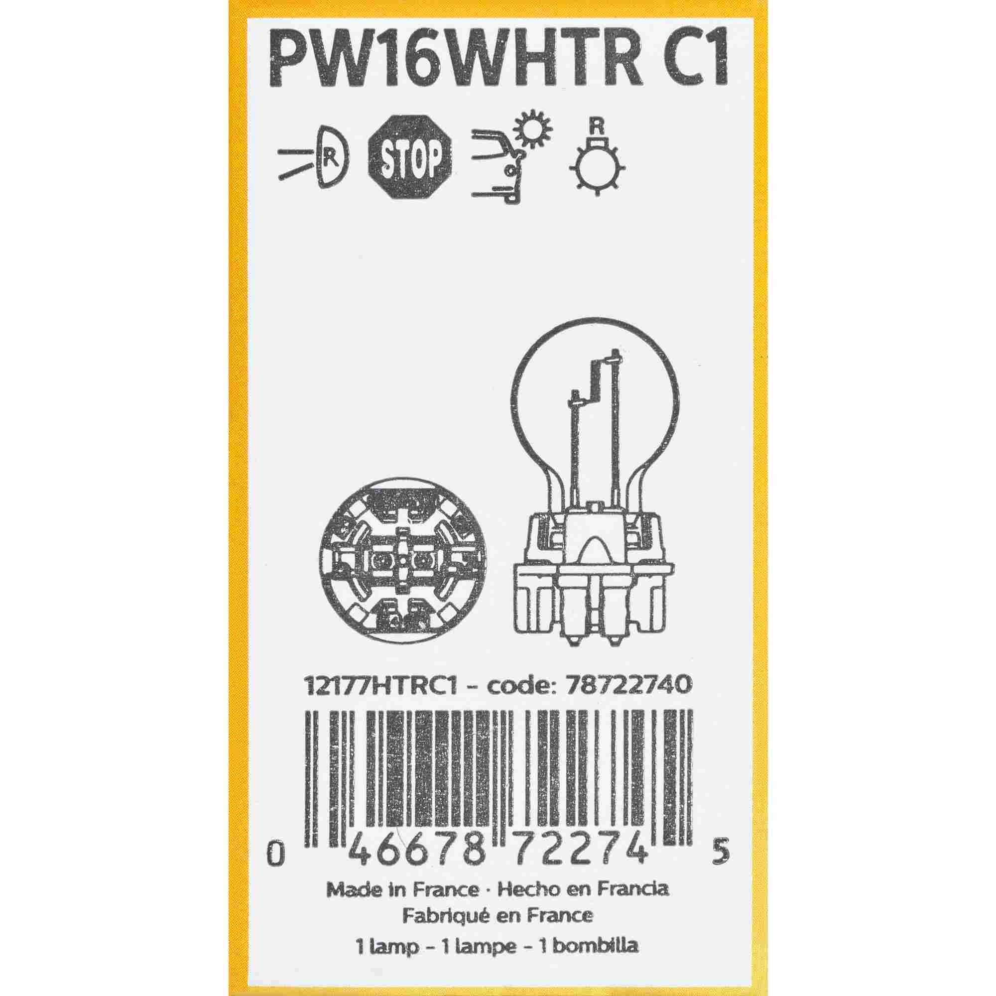 Philips Turn Signal / Parking Light Bulb PW16WHTRC1