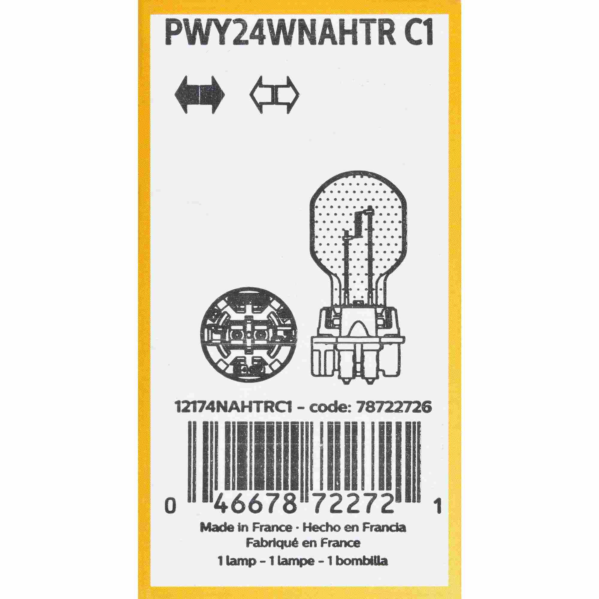 Philips Turn Signal / Parking Light Bulb PWY24WNAHTRC1