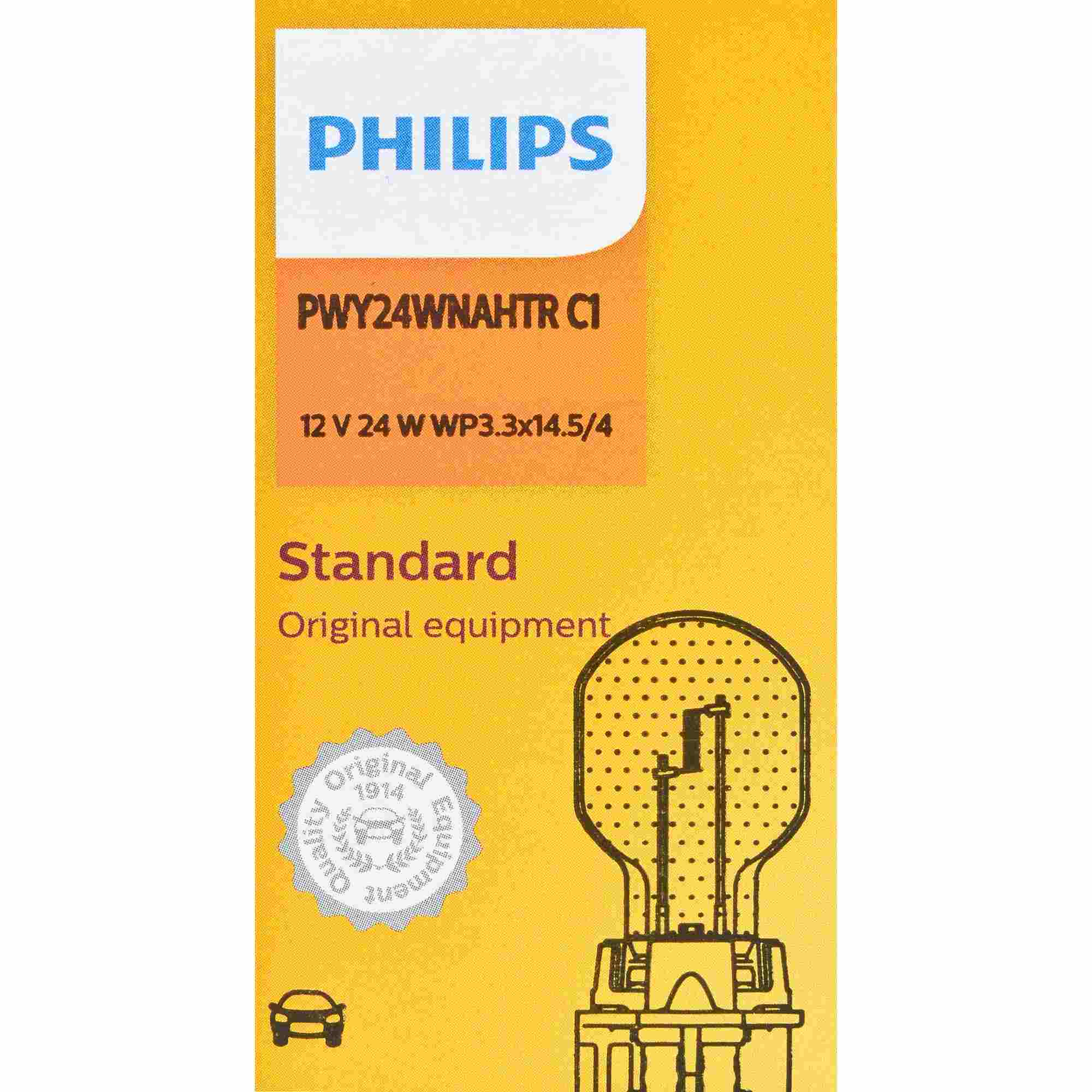 Philips Turn Signal / Parking Light Bulb PWY24WNAHTRC1
