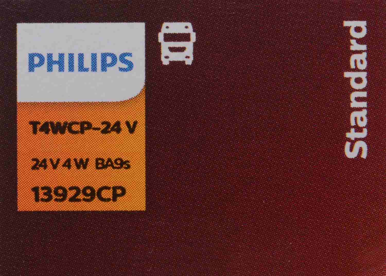 Philips Turn Signal / Parking Light Bulb T4WCP-24V