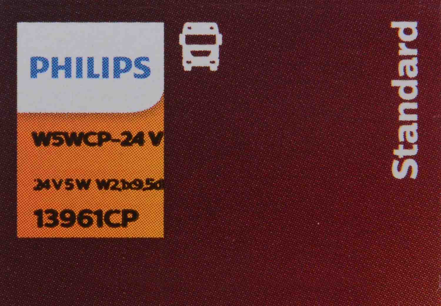 Philips Turn Signal / Parking Light Bulb W5WCP-24V