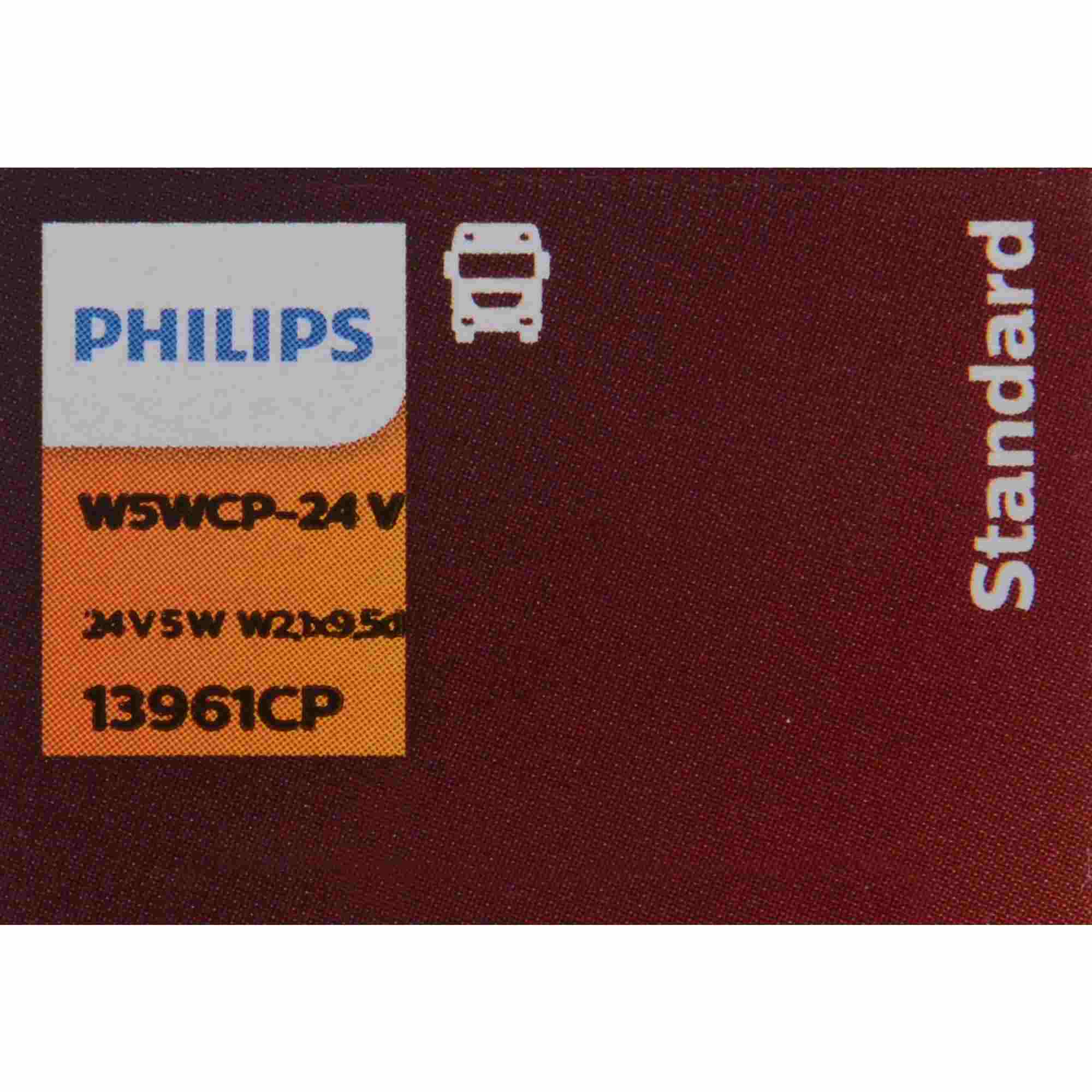 Philips Turn Signal / Parking Light Bulb W5WCP-24V