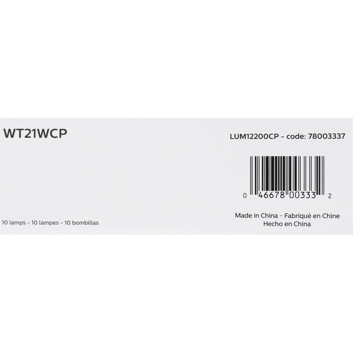Philips Tail Light Bulb WT21WCP