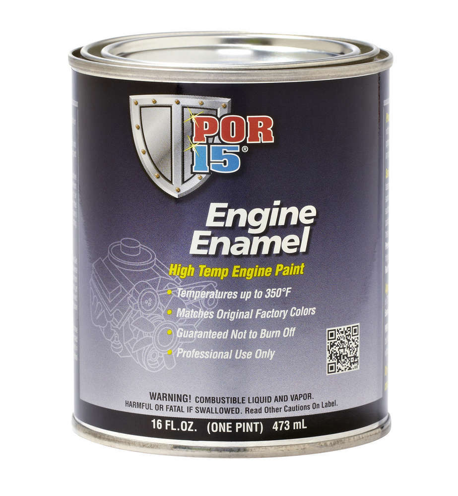 POR-15 Engine Enamel Black - Pi nt Paints, Coatings and Markers Paint main image