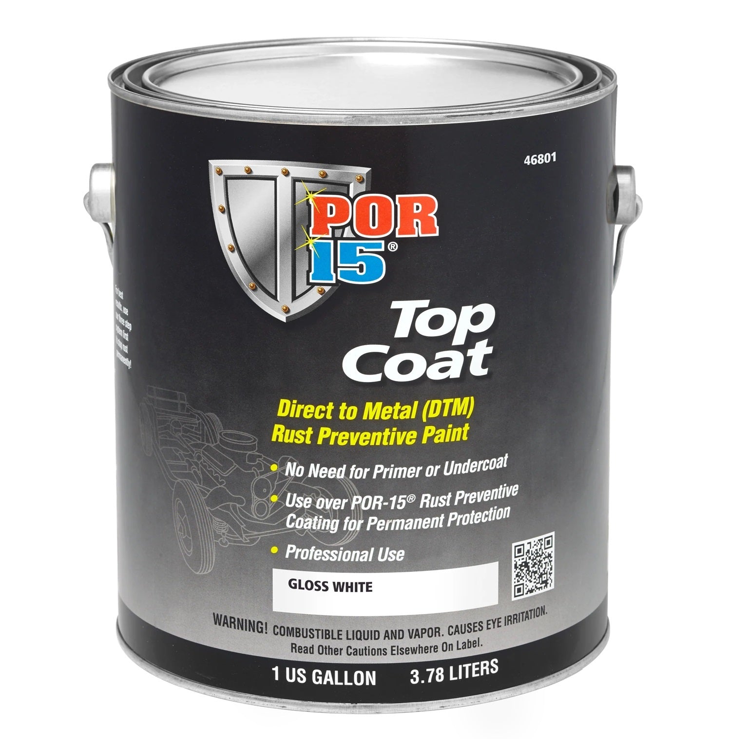 POR-15 Top Coat White Gallon  Paints, Coatings and Markers Paint main image