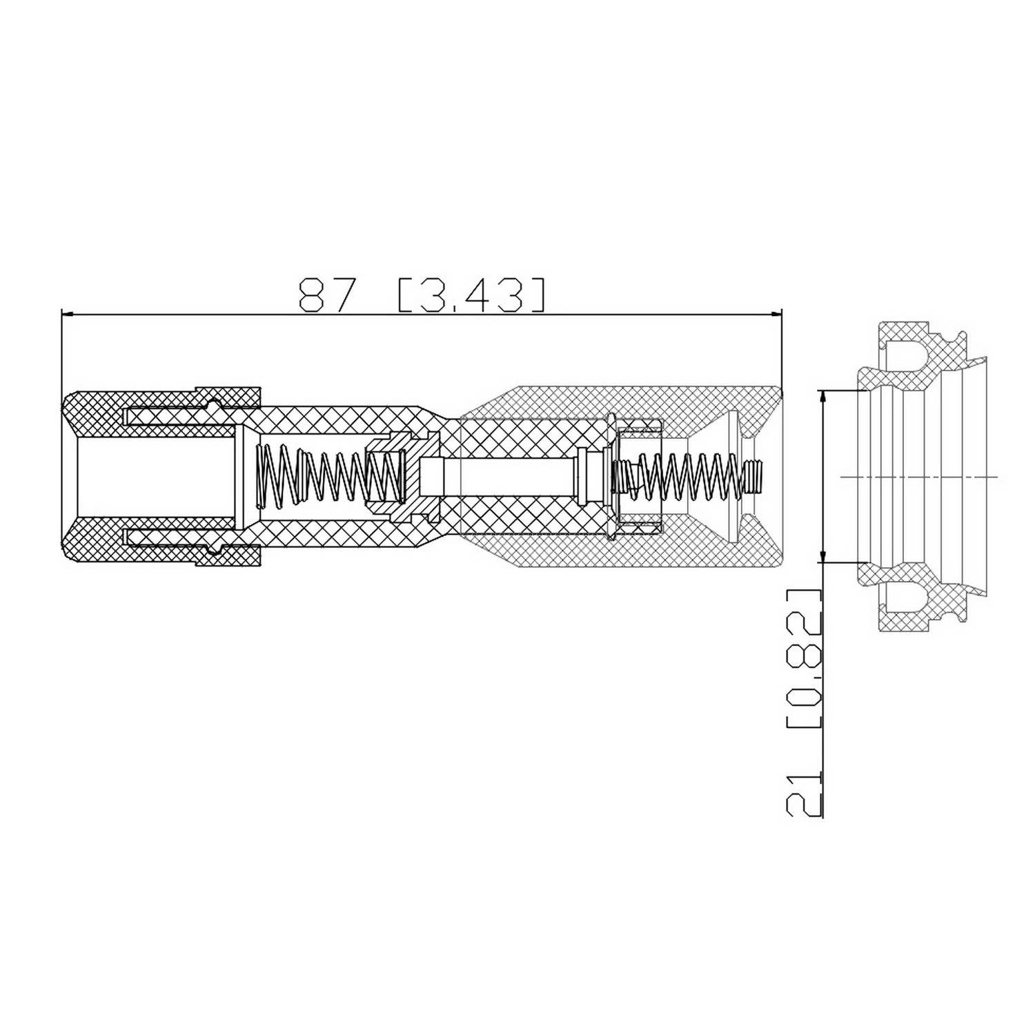 PRENCO Direct Ignition Coil Boot 36-2074