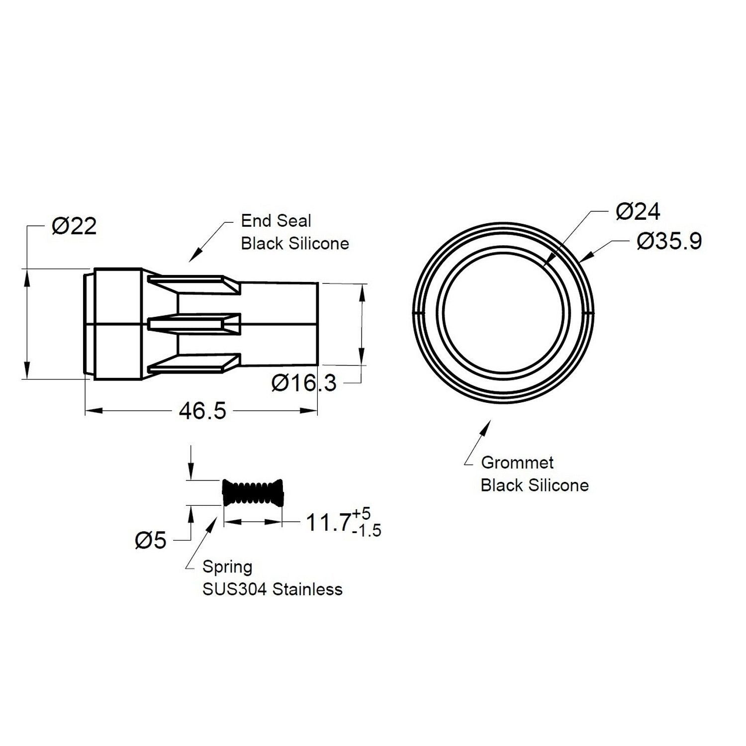PRENCO Direct Ignition Coil Boot 36-2092