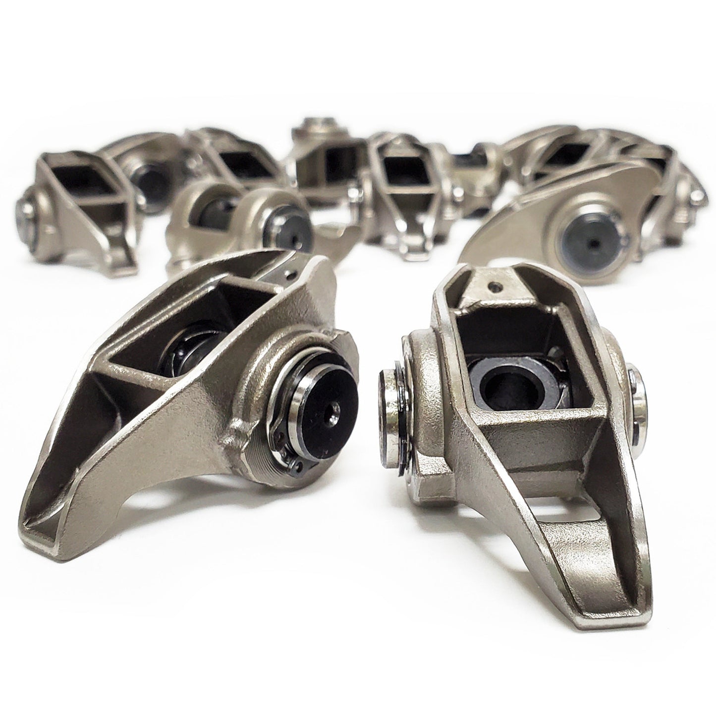PRW Industries, Inc. Cast Steel Rocker Arm Kit GM LS  1.7 Ratio 8mm Camshafts and Valvetrain Rocker Arms and Components main image