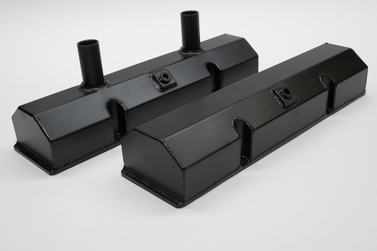 PRW INDUSTRIES INC. SBC Fab Alm Valve Cover Set Engines and Components Engine Covers, Pans and Dress-Up Components main image