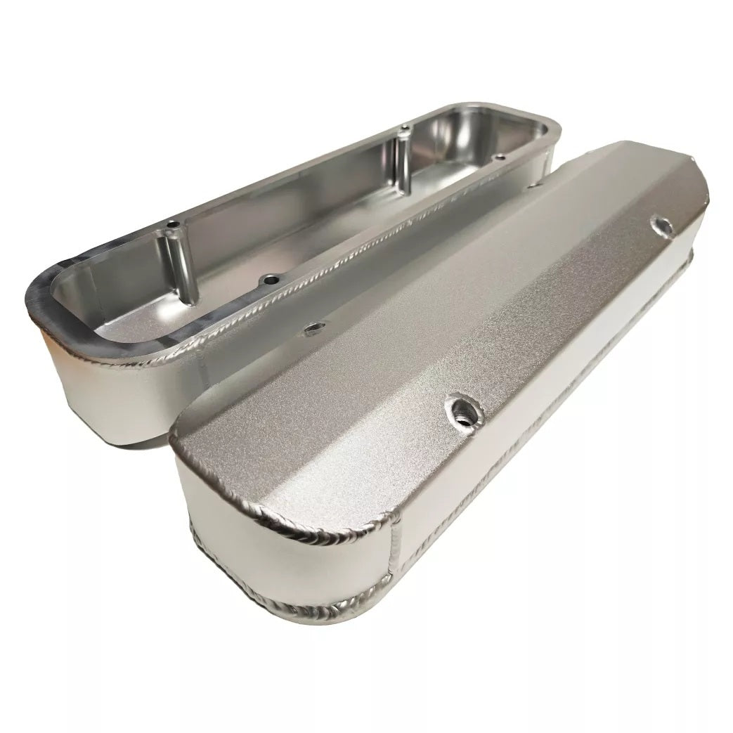 PRW INDUSTRIES INC. Alum Fab Valve Cover Pont 301-455 Silver Engines and Components Engine Covers, Pans and Dress-Up Components main image