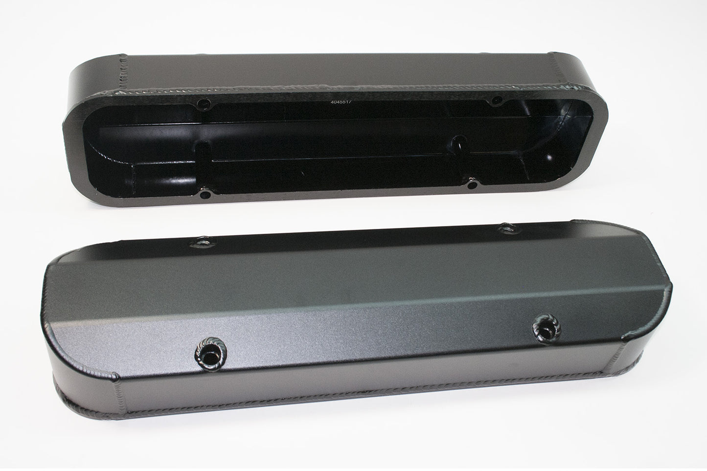 PRW INDUSTRIES INC. Alum Fab Valve Cover Pont 301-455 Black Engines and Components Engine Covers, Pans and Dress-Up Components main image